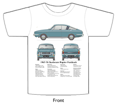 Sunbeam Rapier Fastback 1967-76 T-shirt Front